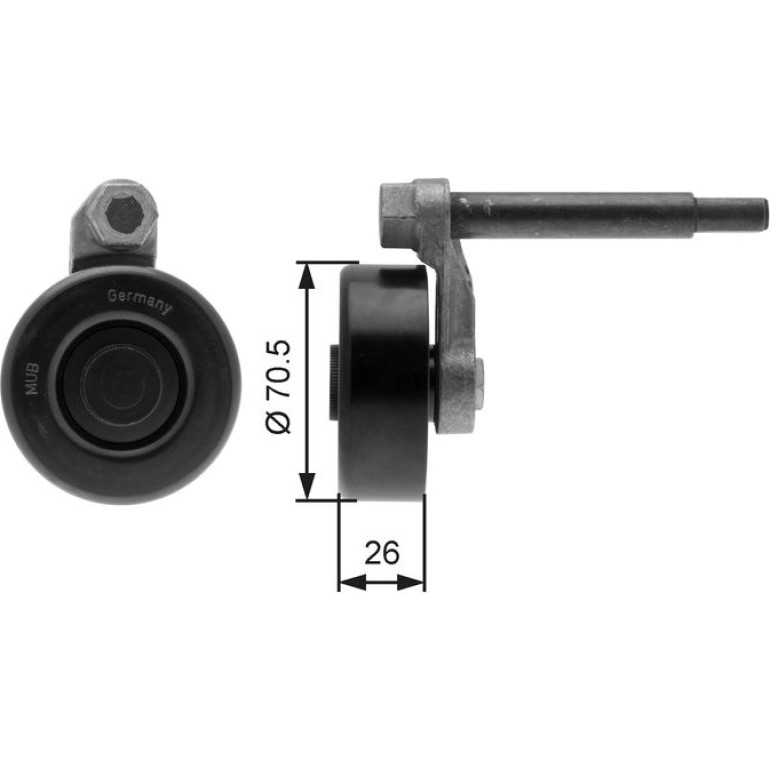 Spannrolle, Keilrippenriemen T39000 Spannrolle, Keilrippenriemen T39000