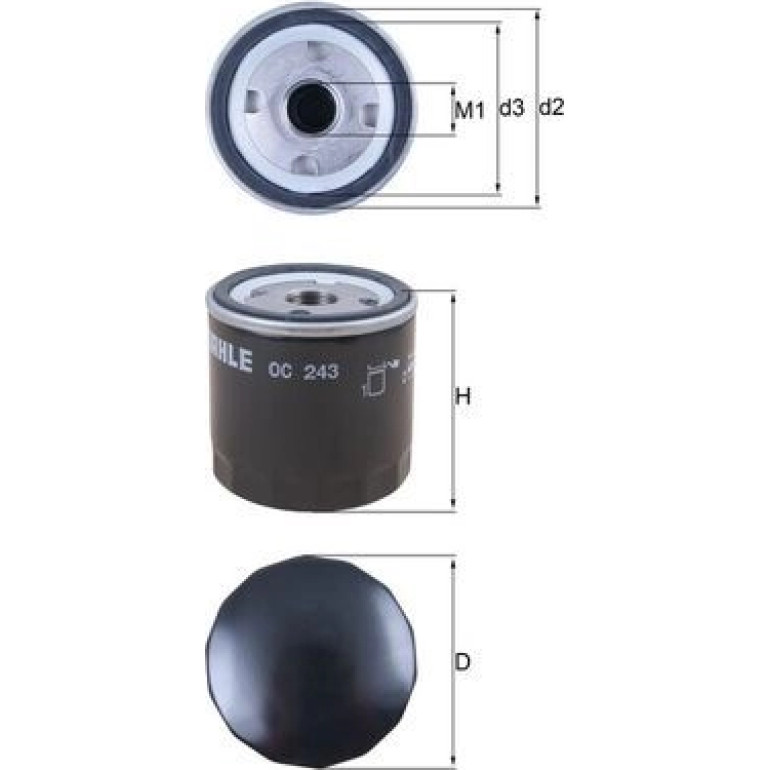 Ölfilter OC 243 Ölfilter OC 243