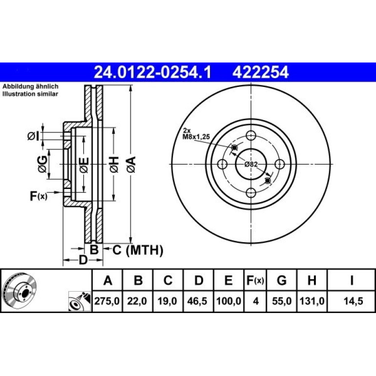 Bremsscheibe 24.0122-0254.1