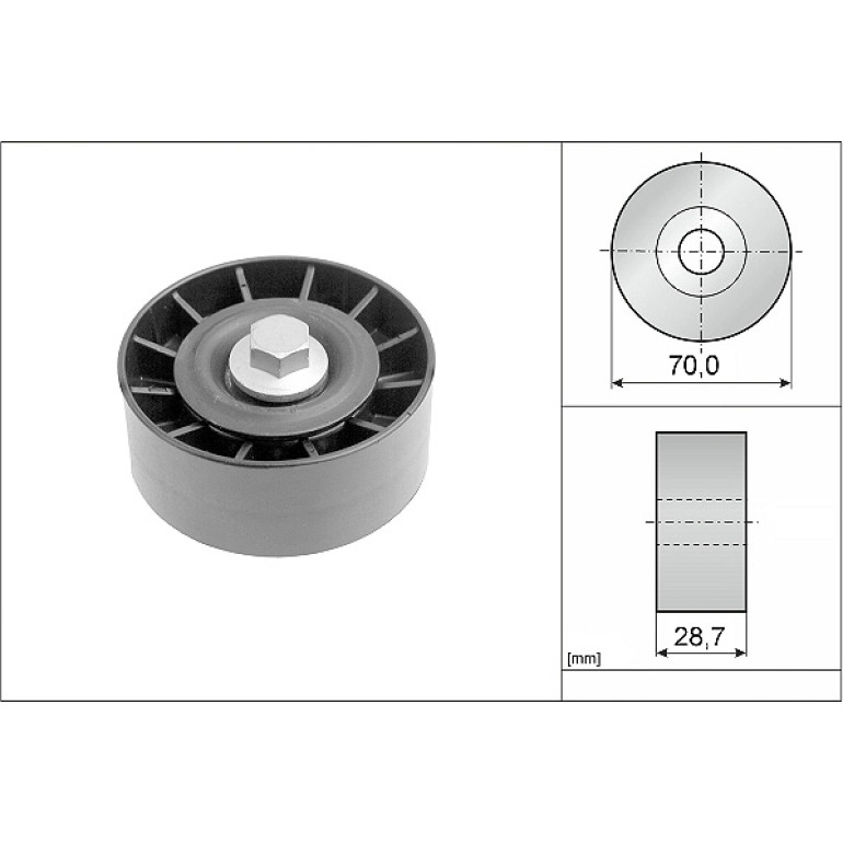 Umlenk-/Führungsrolle, Keilrippenriemen 532 0254 10