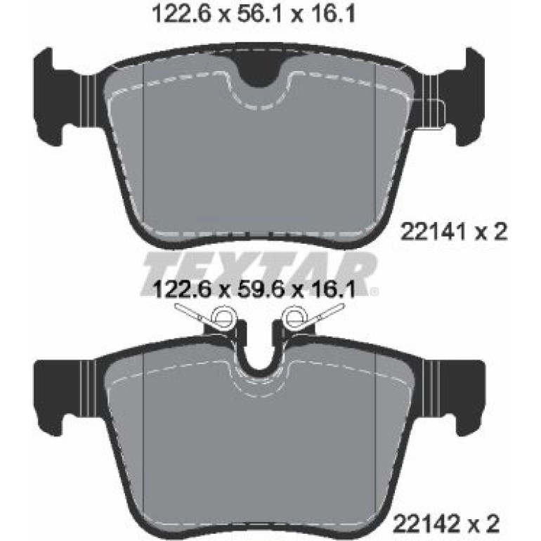 Bremsbelagsatz, Scheibenbremse 2214101 Bremsbelagsatz, Scheibenbremse 2214101