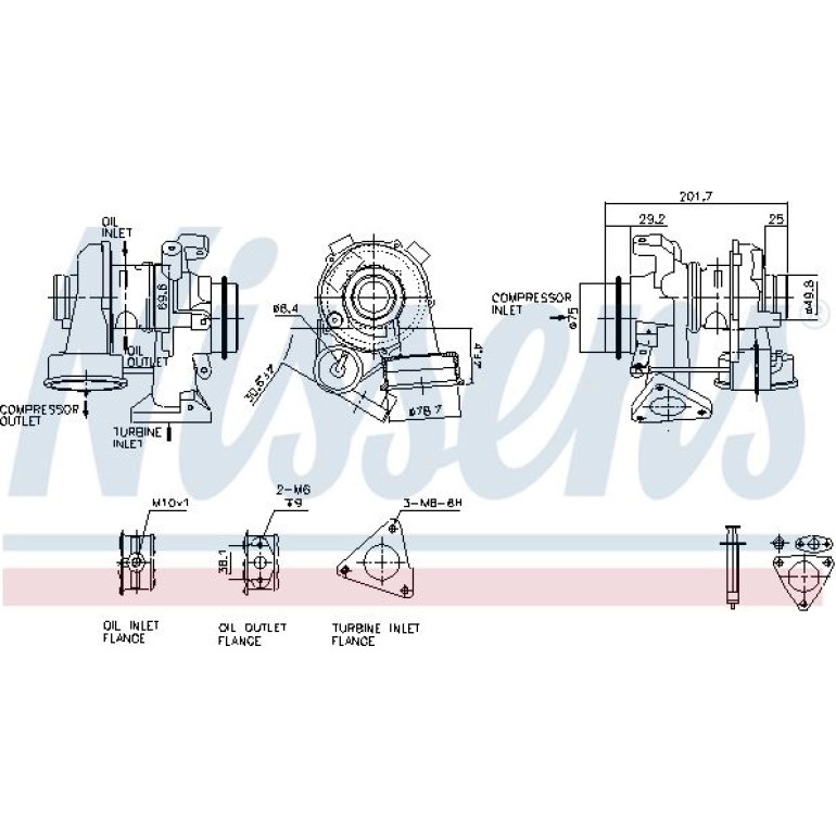 Nissens Turbolader 93081