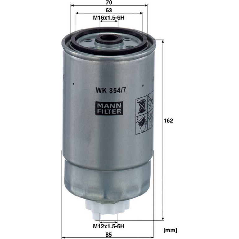 Kraftstofffilter WK 854/7 Kraftstofffilter WK 854/7