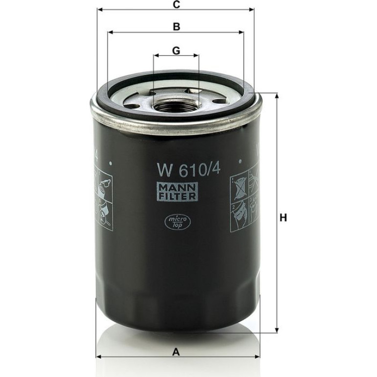 Ölfilter W 610/4 Ölfilter W 610/4