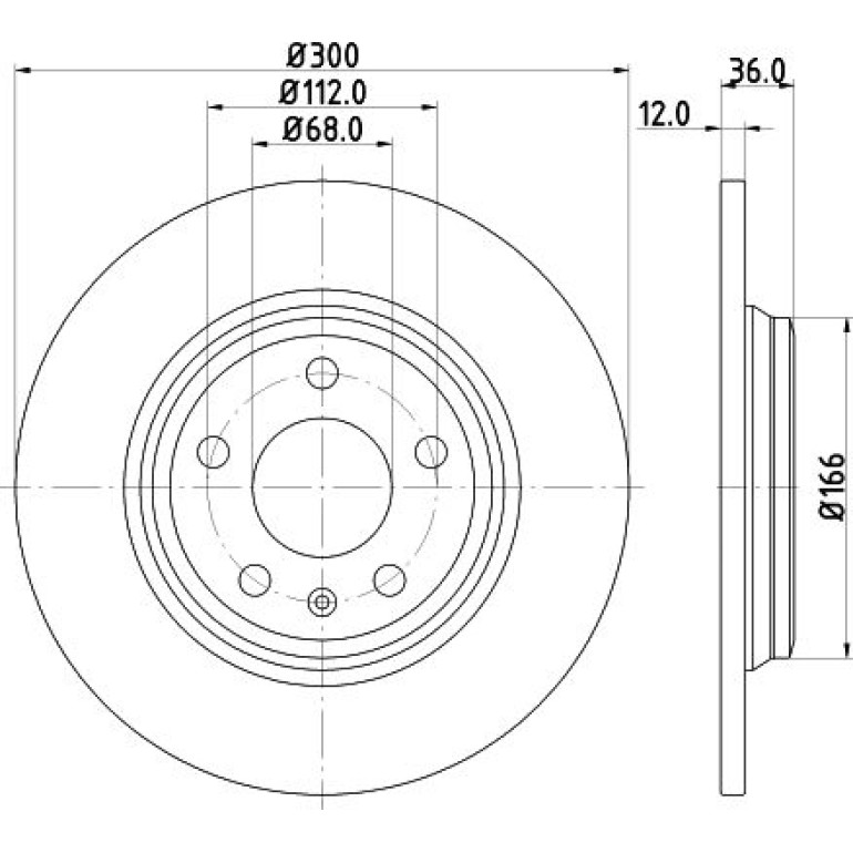 Bremsscheibe 8DD 355 125-191