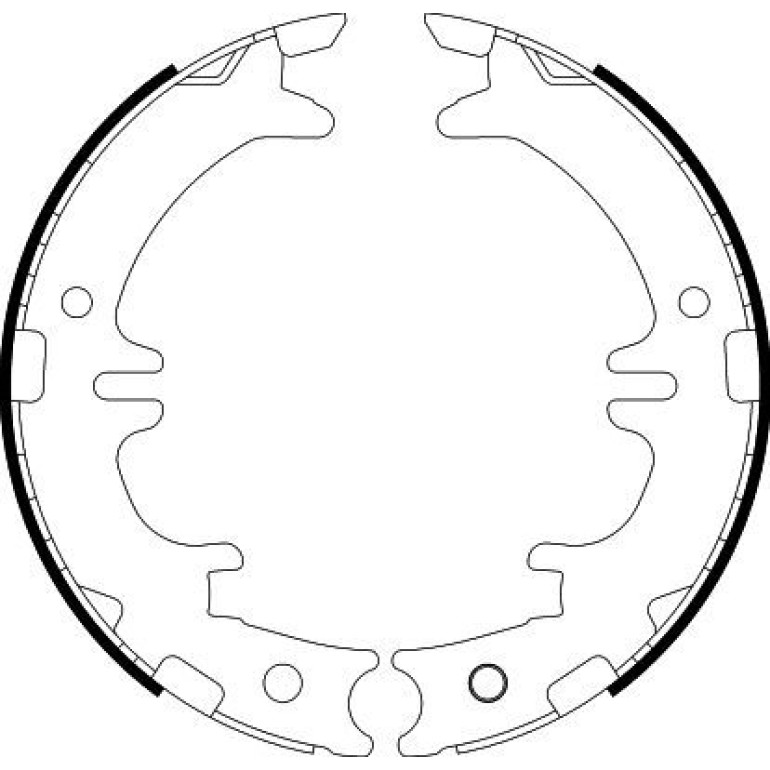 Bremsbackensatz, Feststellbremse 8DA 355 050-541