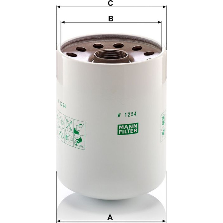 Ölfilter W 1254 X Ölfilter W 1254 X