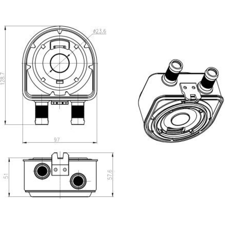 Ölkühler, Motoröl 31836 Ölkühler, Motoröl 31836