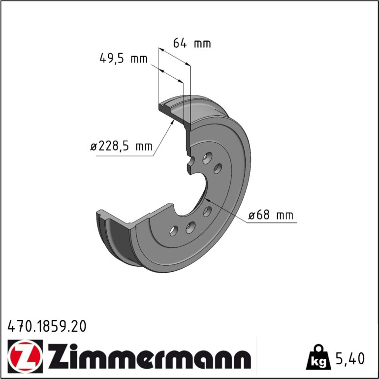 Bremstrommel 470.1859.20