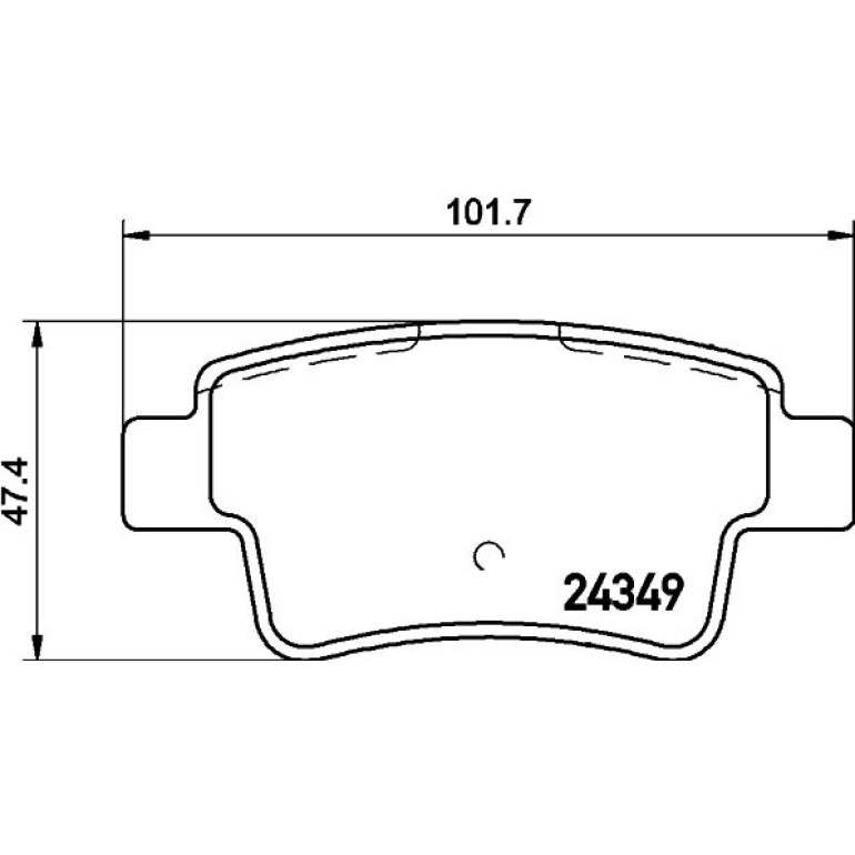Bremsbelagsatz, Scheibenbremse 8DB 355 015-861
