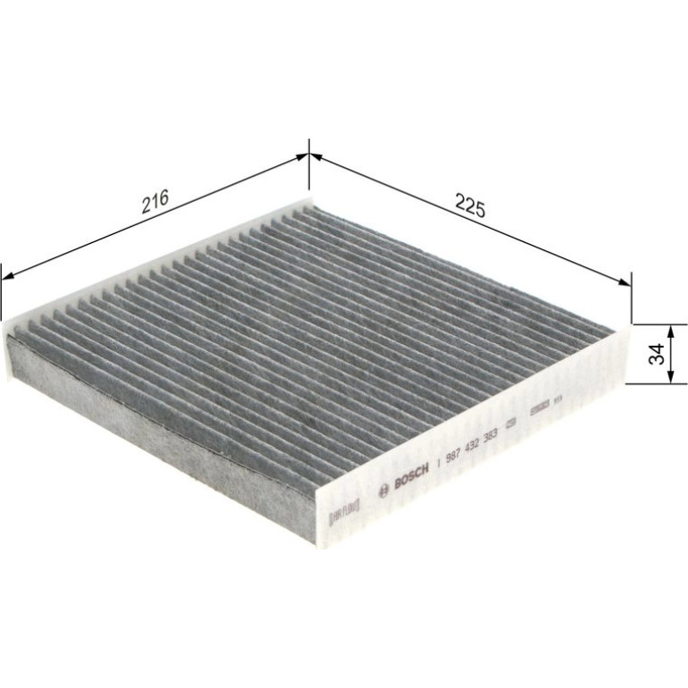 BOSCH 1 987 432 383 Innenraumfilter BOSCH 1 987 432 383 Innenraumfilter