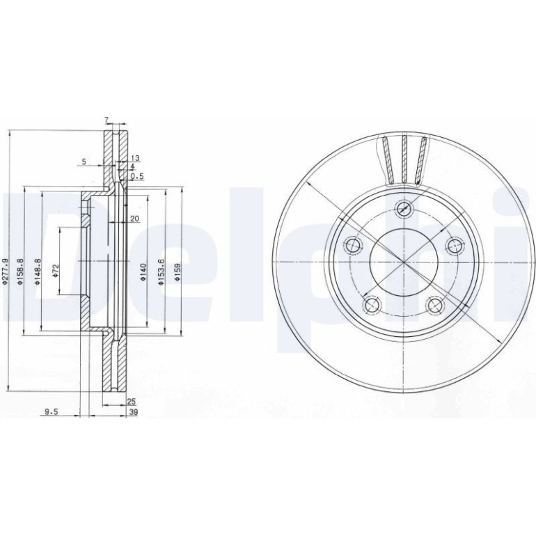 Bremsscheibe BG3927 Bremsscheibe BG3927