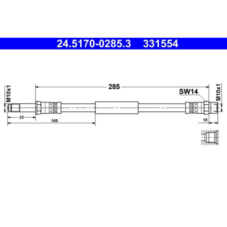 Bremsschlauch 24.5170-0285.3 Bremsschlauch 24.5170-0285.3