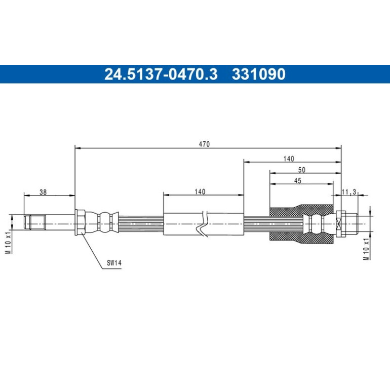 Bremsschlauch 24.5137-0470.3 Bremsschlauch 24.5137-0470.3