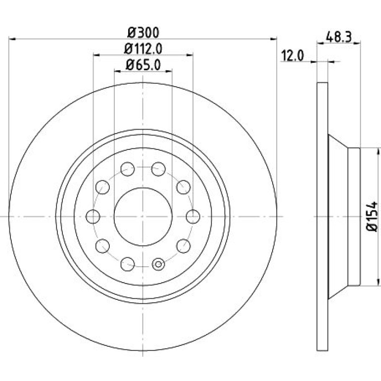 Bremsscheibe 8DD 355 119-481