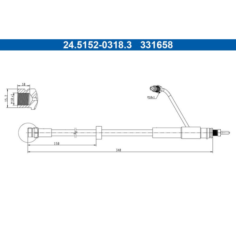 Bremsschlauch 24.5152-0318.3
