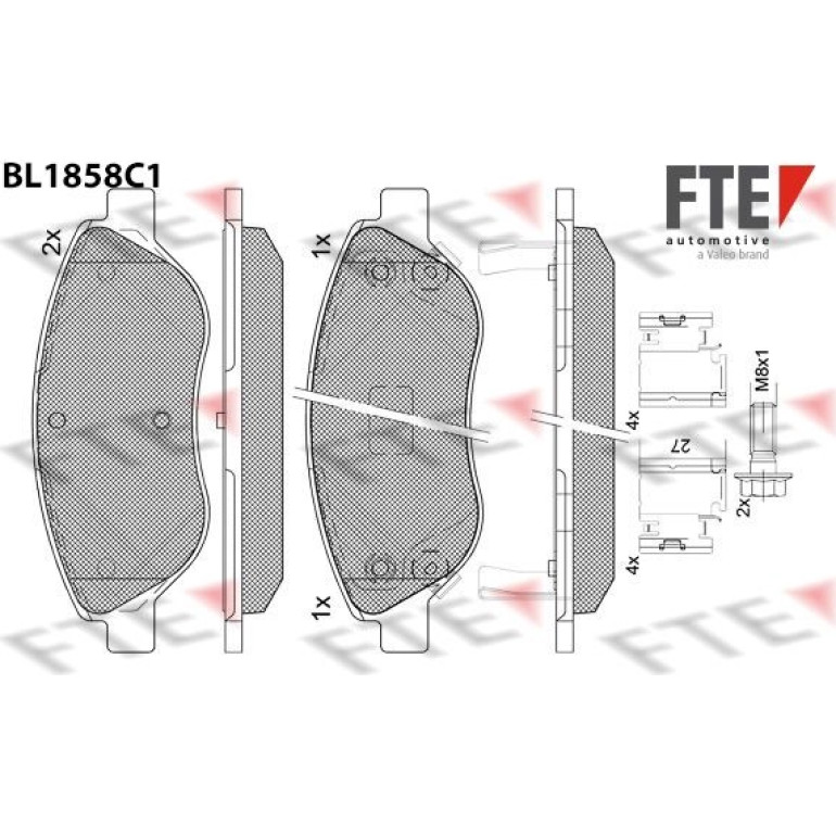 Bremsbelagsatz, Scheibenbremse 9011085 Bremsbelagsatz, Scheibenbremse 9011085