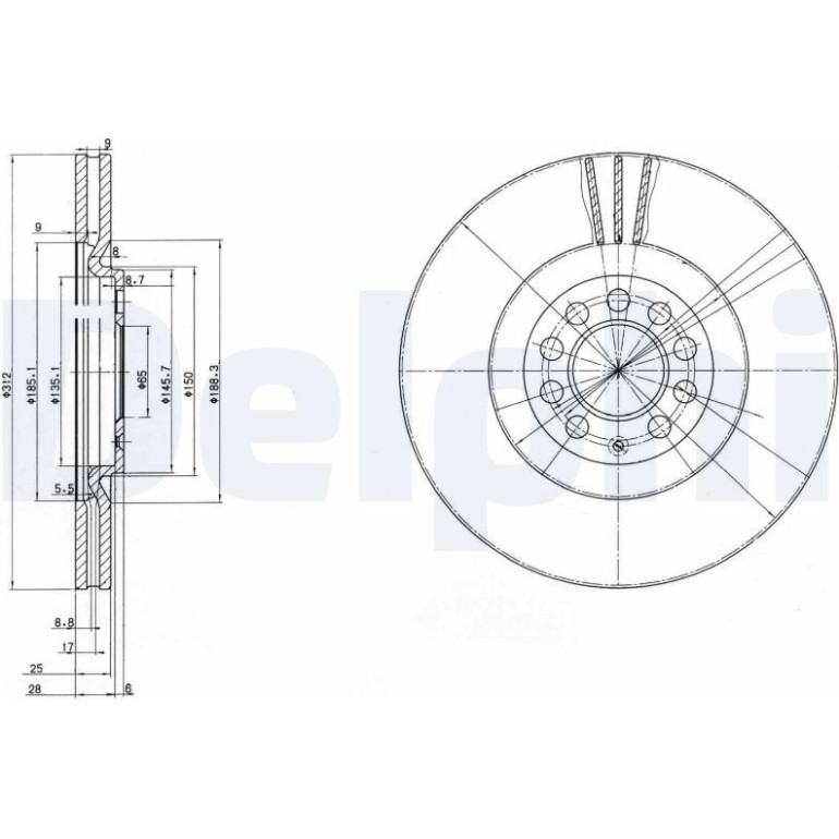 Bremsscheibe BG3528 Bremsscheibe BG3528