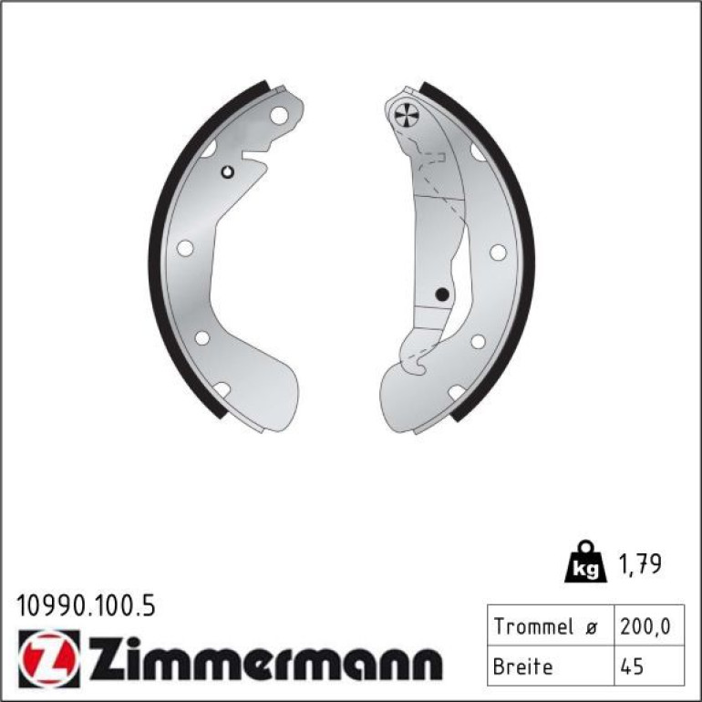 Bremsbackensatz 10990.100.5 Bremsbackensatz 10990.100.5