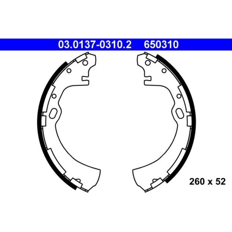 Bremsbackensatz 03.0137-0310.2