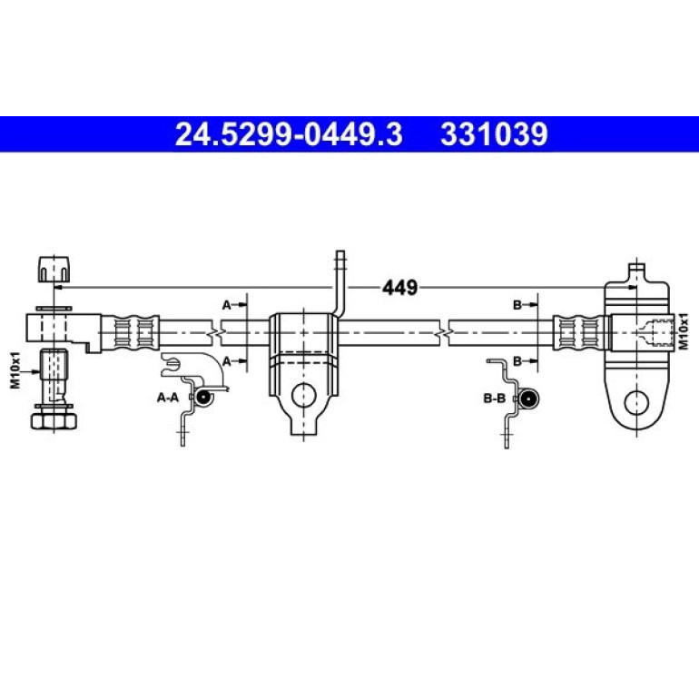 Bremsschlauch 24.5299-0449.3 Bremsschlauch 24.5299-0449.3