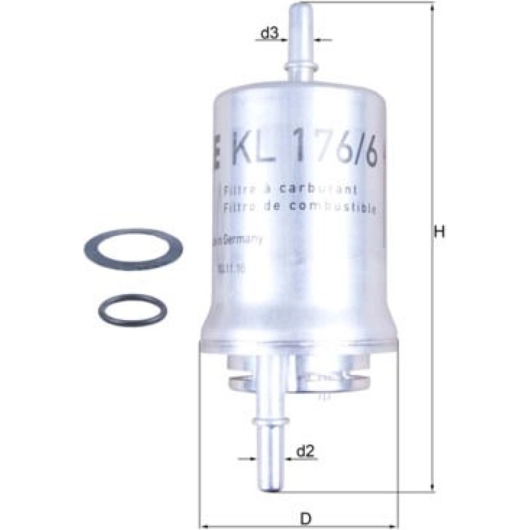 Kraftstofffilter KL 176/6D