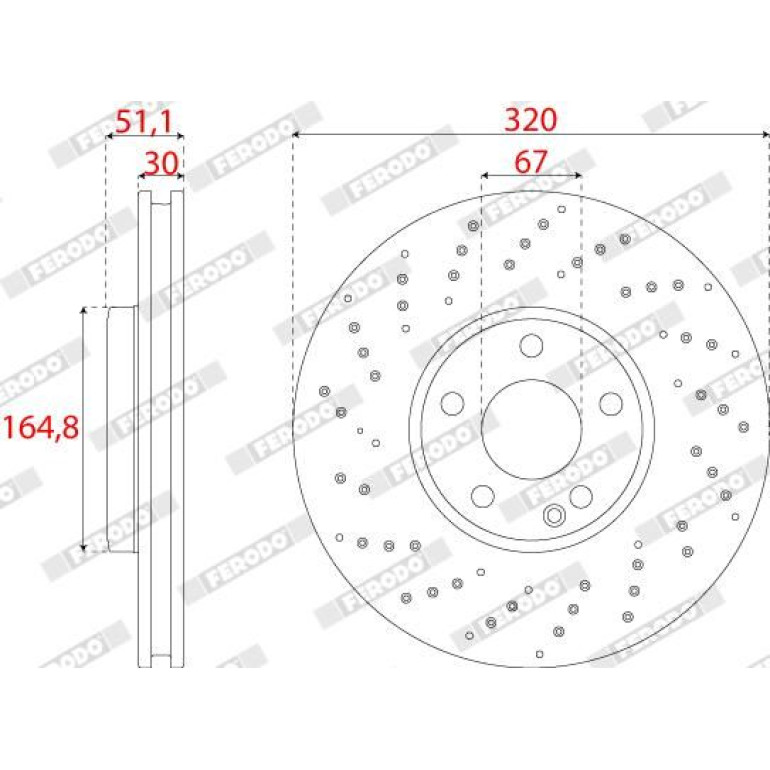 Bremsscheibe DDF2559C