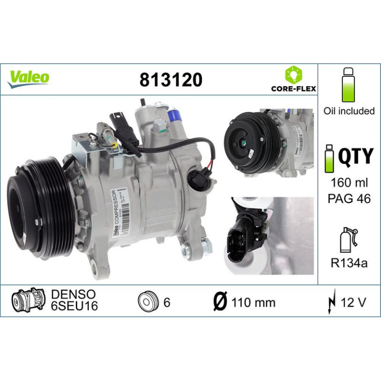 Kompressor, Klimaanlage 813120 Kompressor, Klimaanlage 813120