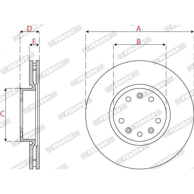 Bremsscheibe DDF2782C