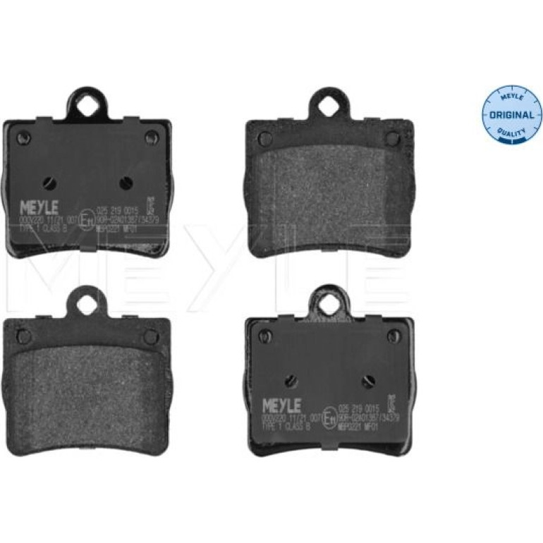 Bremsbelagsatz, Scheibenbremse 025 219 0015