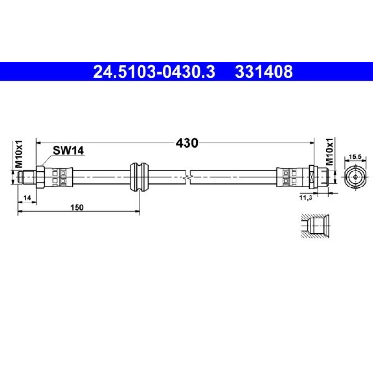 Bremsschlauch 24.5103-0430.3 Bremsschlauch 24.5103-0430.3