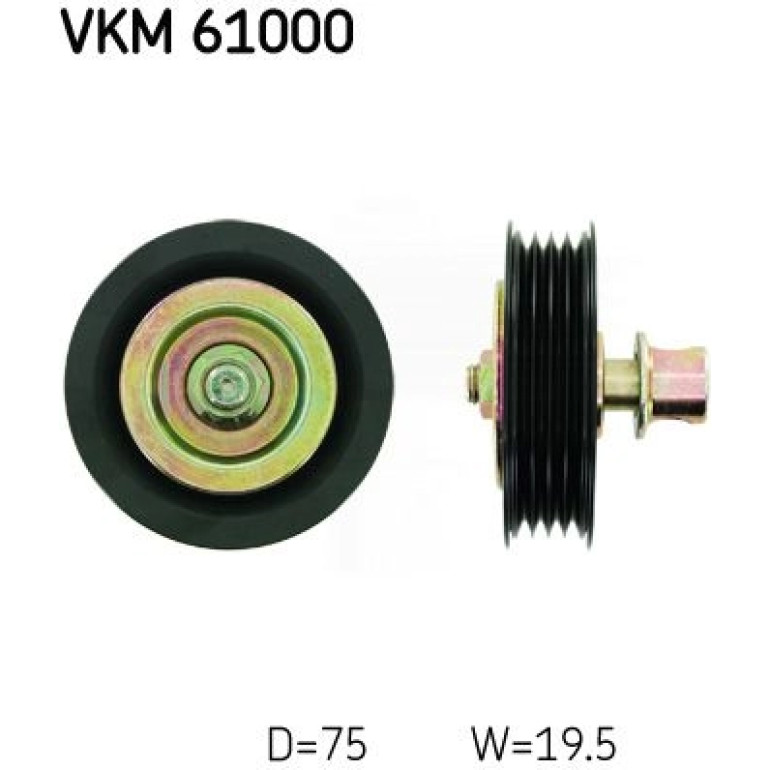 Umlenk-/Führungsrolle, Keilrippenriemen VKM 61000 Umlenk-/Führungsrolle, Keilrippenriemen VKM 61000