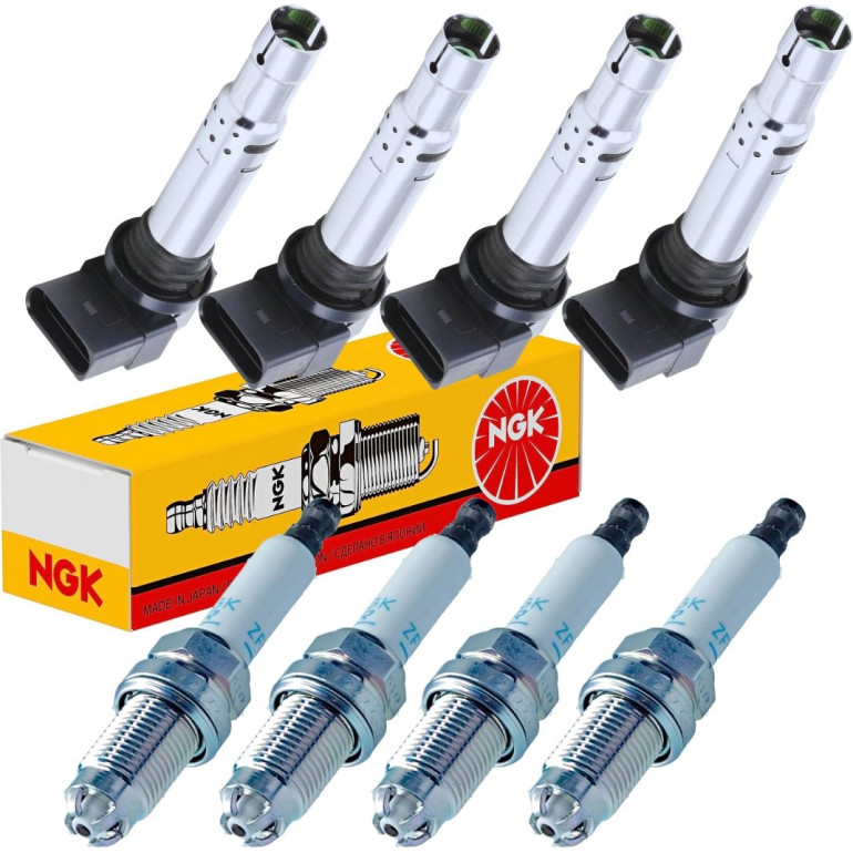 4x NGK 6449 ZÜNDKERZE + ZÜNDSPULE U5002 für VW GOLF AUDI SKODA SKODA 4x NGK 6449 ZÜNDKERZE + ZÜNDSPULE U5002 für VW GOLF AUDI SKODA SKODA