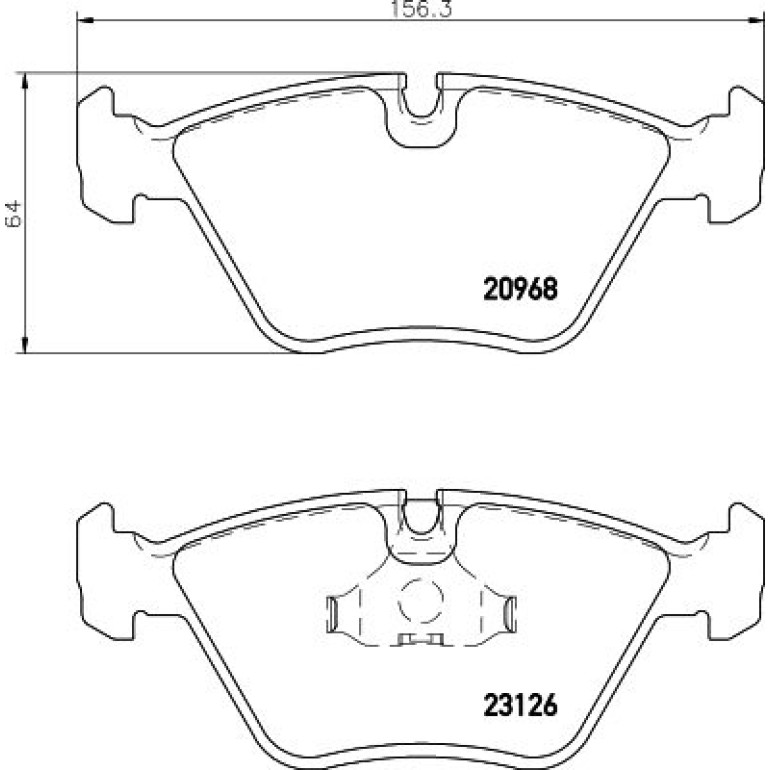 Bremsbelagsatz, Scheibenbremse 8DB 355 008-971 Bremsbelagsatz, Scheibenbremse 8DB 355 008-971