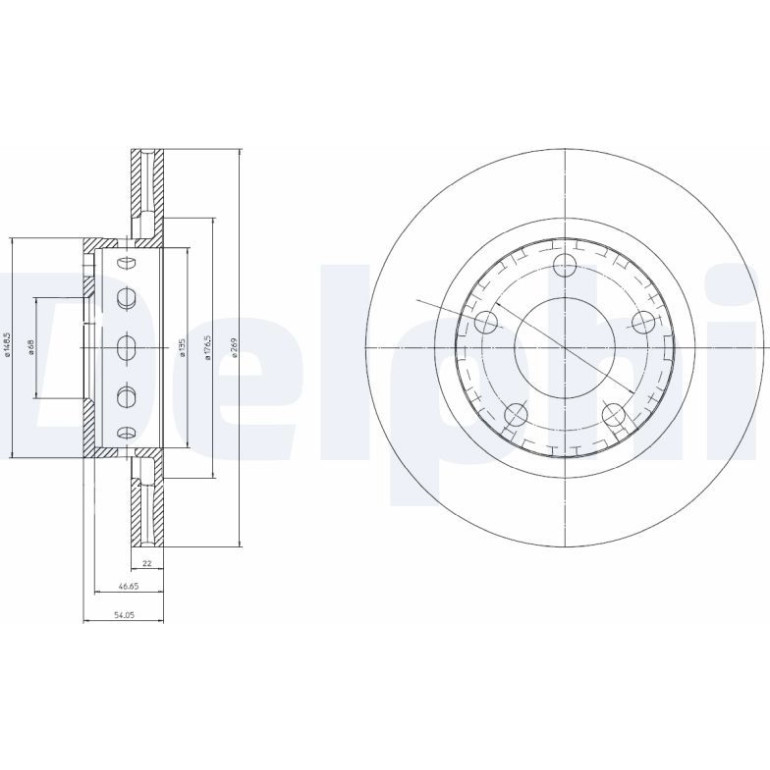 Bremsscheibe BG4057 Bremsscheibe BG4057