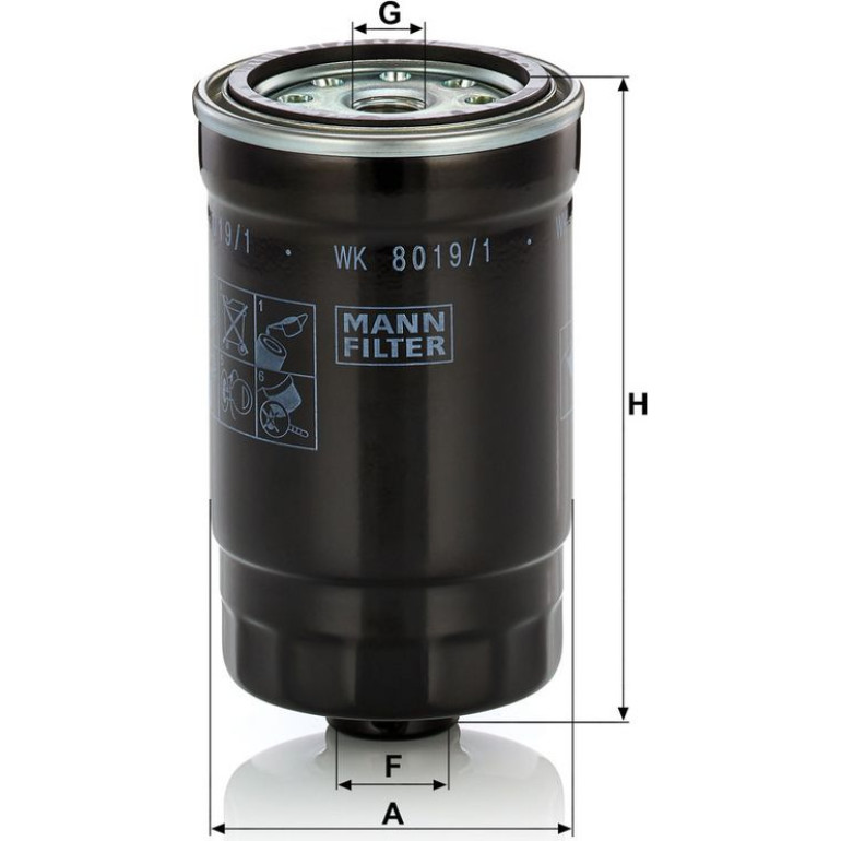 Kraftstofffilter WK 8019/1 Kraftstofffilter WK 8019/1