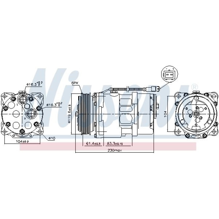 Kompressor, Klimaanlage 89055