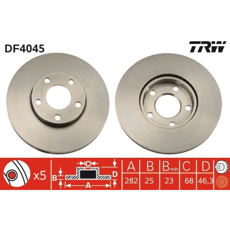 Bremsscheibe DF4045