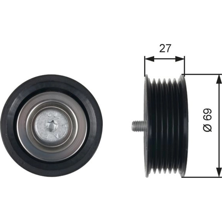 Umlenk-/Führungsrolle, Keilrippenriemen T36487 Umlenk-/Führungsrolle, Keilrippenriemen T36487