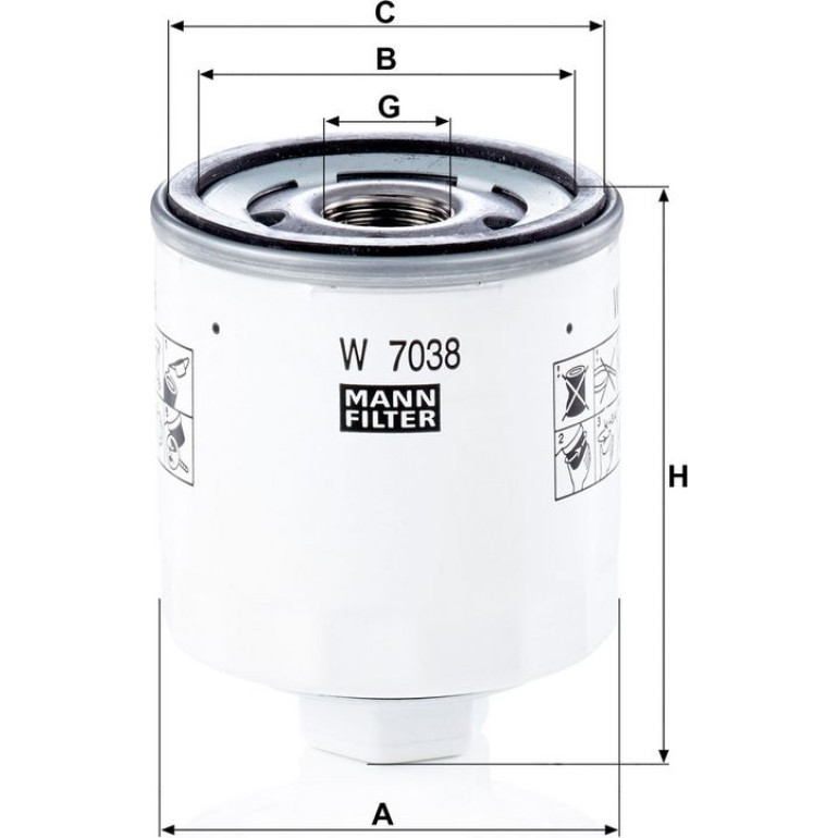 Ölfilter W 7038 Ölfilter W 7038