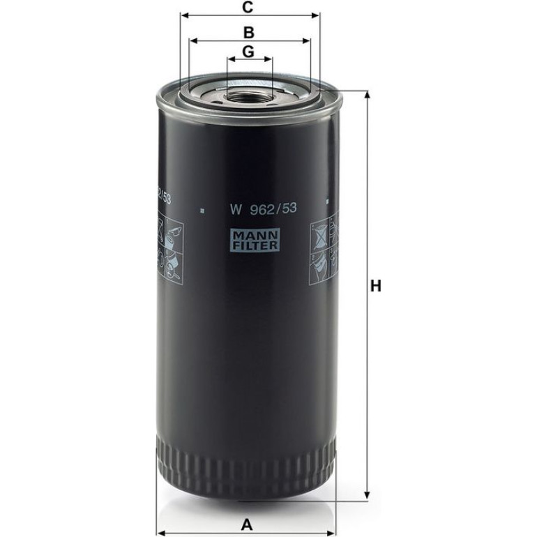 Ölfilter W 962/53 Ölfilter W 962/53