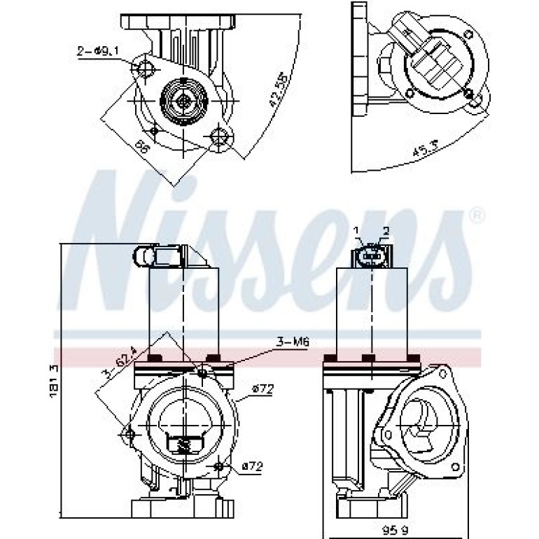 AGR-Ventil 98167 AGR-Ventil 98167