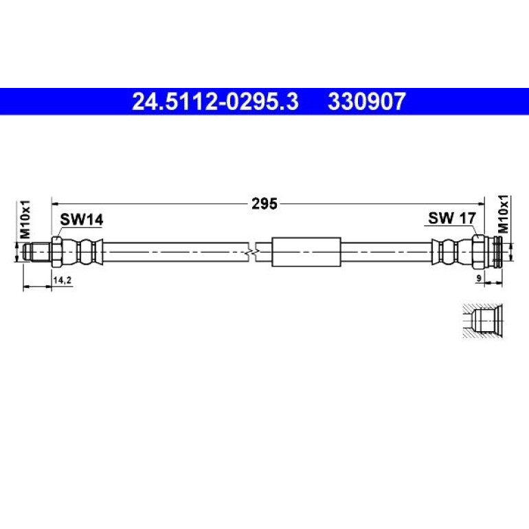 Bremsschlauch 24.5112-0295.3 Bremsschlauch 24.5112-0295.3