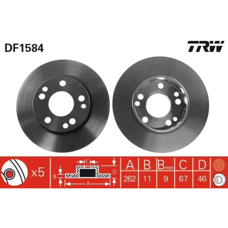 Bremsscheibe DF1584