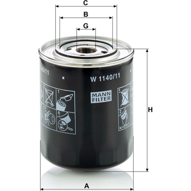 Ölfilter W 1140/11 Ölfilter W 1140/11