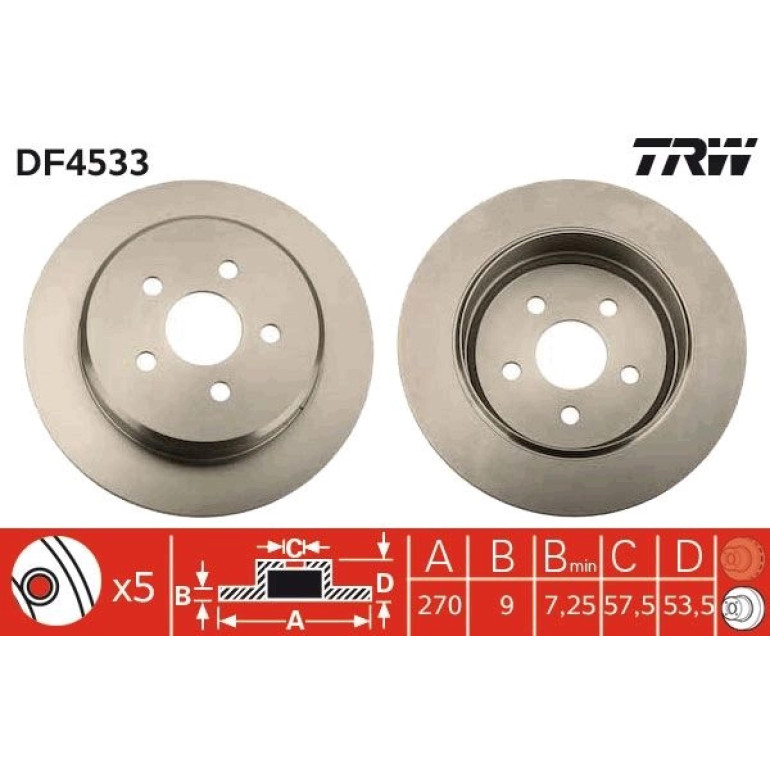 Bremsscheibe DF4533