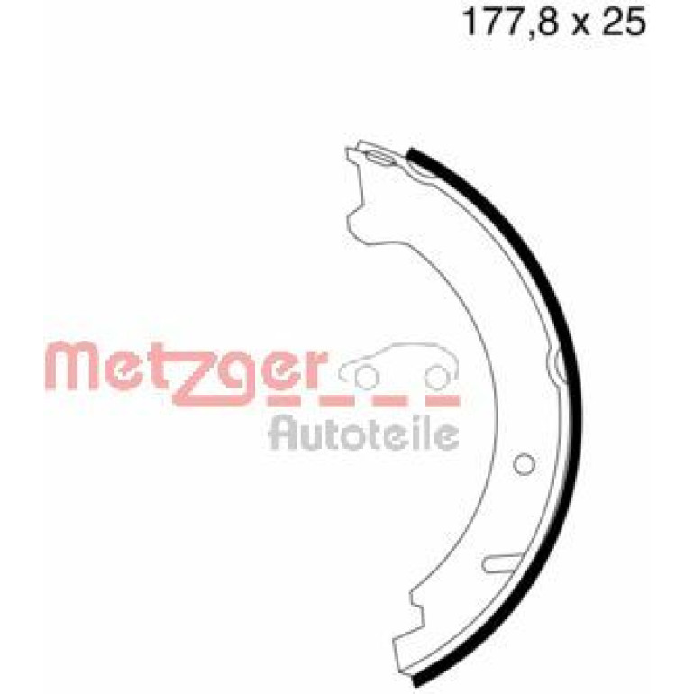 Bremsbackensatz, Feststellbremse MG 629 Bremsbackensatz, Feststellbremse MG 629