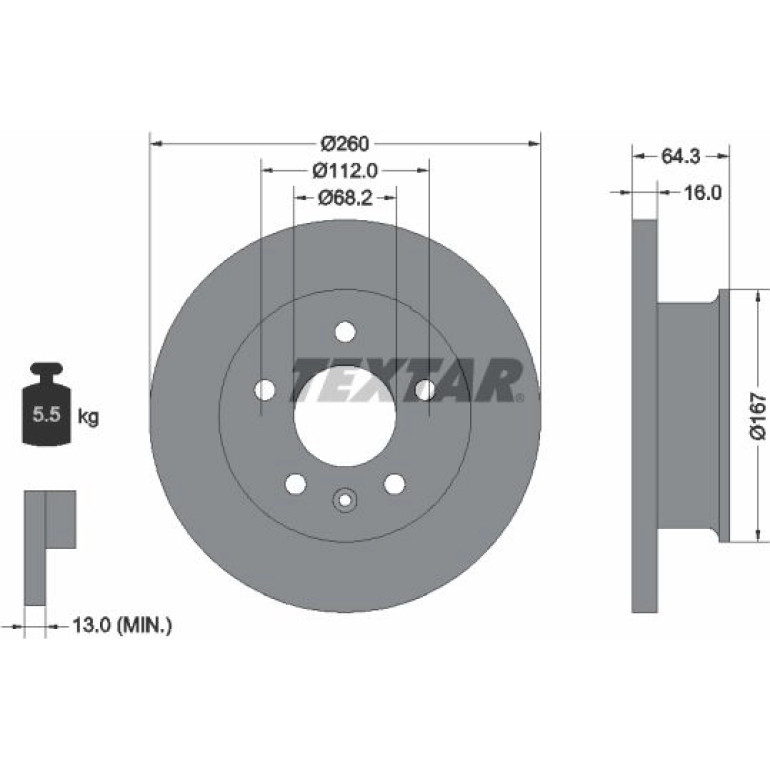 Bremsscheibe 92055900 Bremsscheibe 92055900