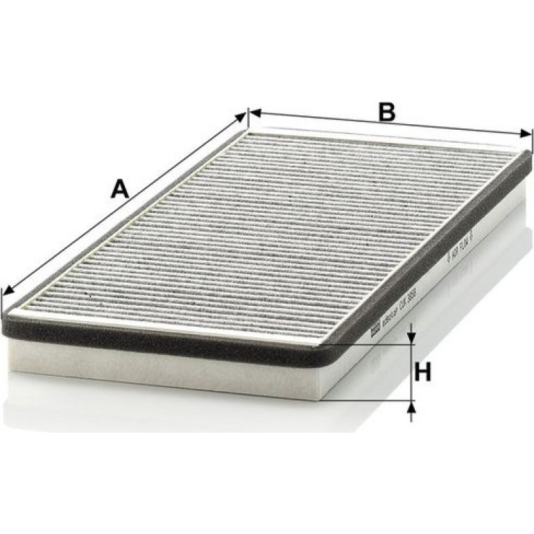 MANN-FILTER CUK 3858 Innenraumfilter, Aktivkohlefilter