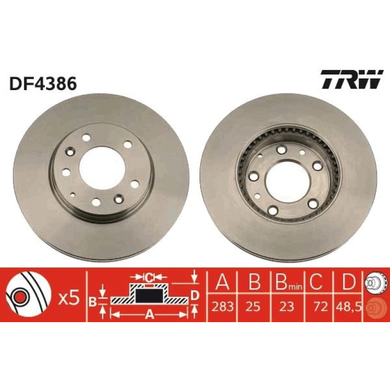 Bremsscheibe DF4386 Bremsscheibe DF4386